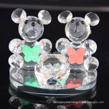 Hot sale lovely K9 crystal bear for birthday gift